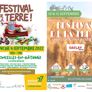 Affiches des Festivals de la Terre 2022